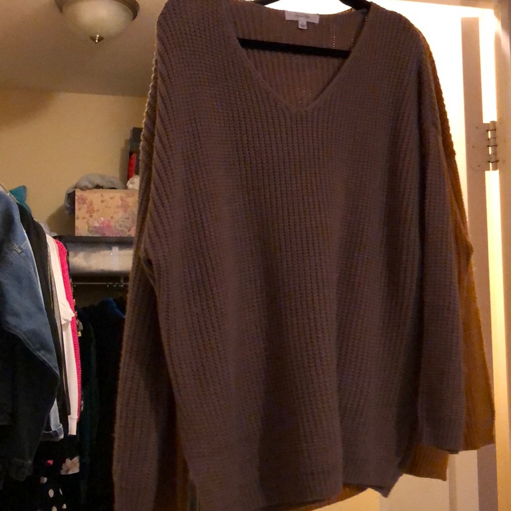 Mocha oversized sweater